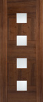 Internal Doors Glasgow Quebec Glazed Walnut