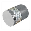 2012 Silver Cylindrical Swarovski Crystal Door Knob