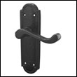 JAB301 Black Turnberry lock antique lever on backplate