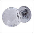 JH5255 Faceted Glass Mortice Knob
